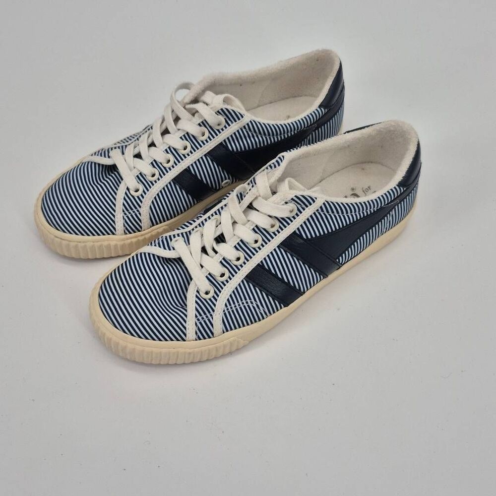 Gola Talbots Mark Cox Tennis Sneakers - Coastal Stripes Size 8